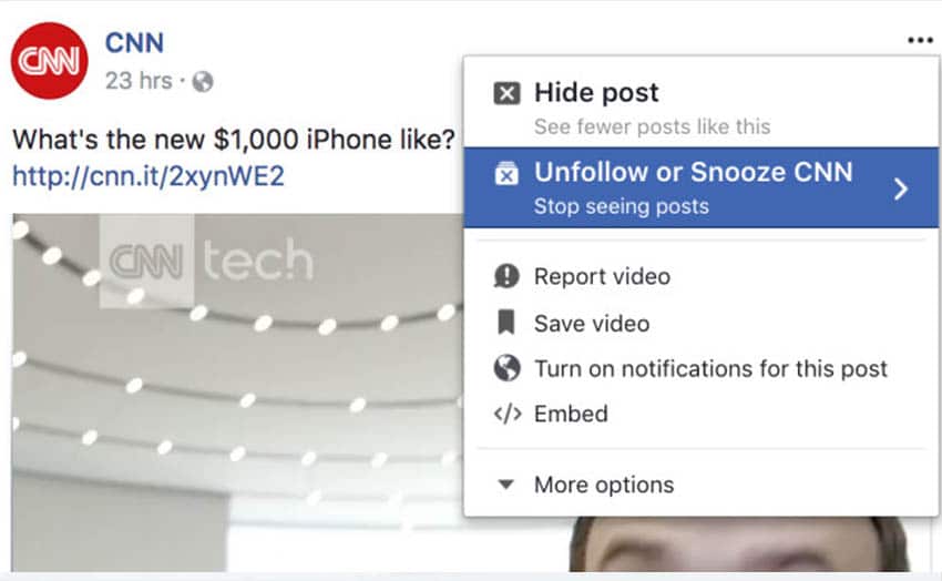 facebook-snooze