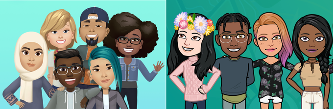 Facebook-Avatars-vs-Snapchat-Bitmoji