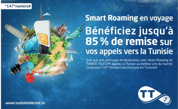 Avec« Smart Roaming » de Tunisie Telecom faites des économies de 85%